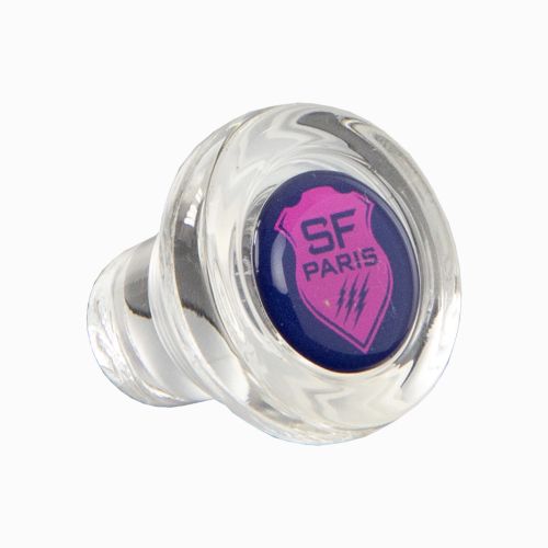 Wine Stopper Stade Français Paris Transparent Glass