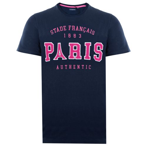 Stade Français Paris Eiffel Tower Navy Blue T-Shirt