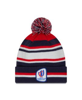 Rugby World Cup 2023 tricolor pompom hat