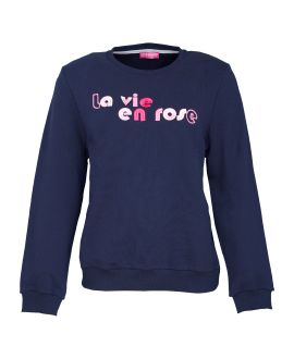 La Vie En Rose sweatshirt Embroidery Stade Français Paris Woman