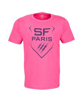 Felt Stade Français Paris Pink Man Logo T-shirt